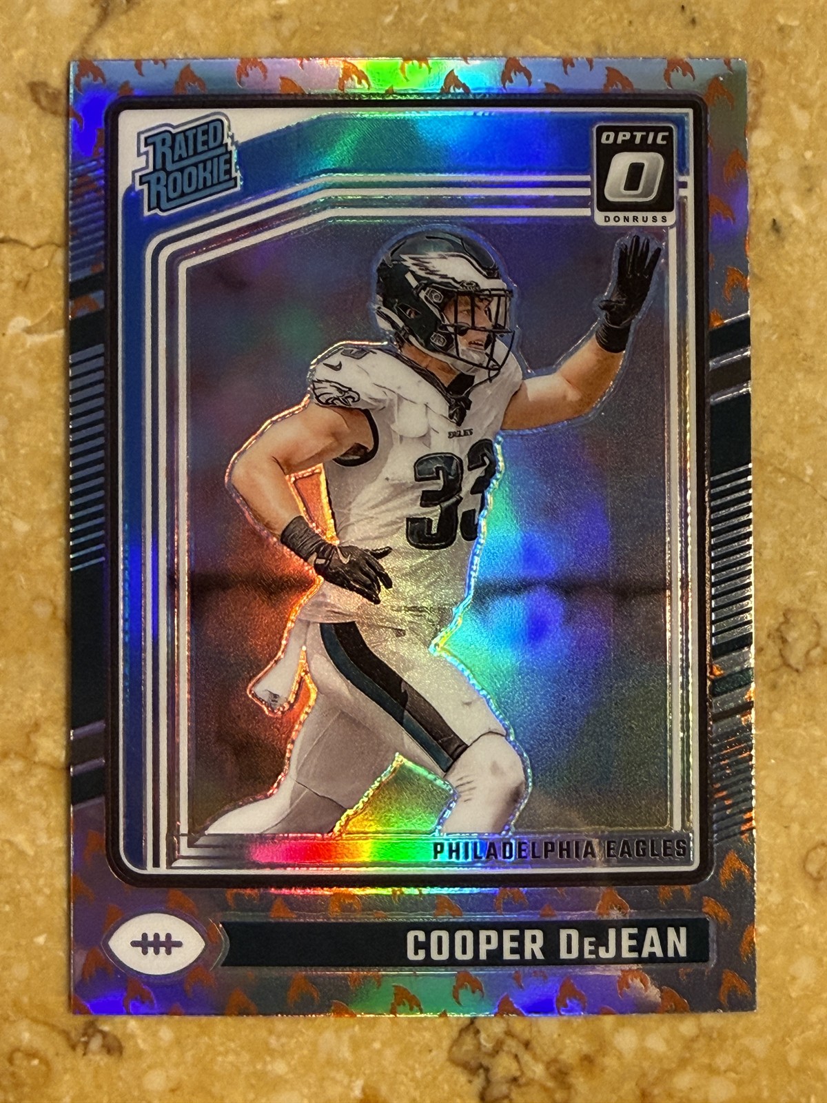 2024 Donruss Optic #221 Cooper DeJean Fire