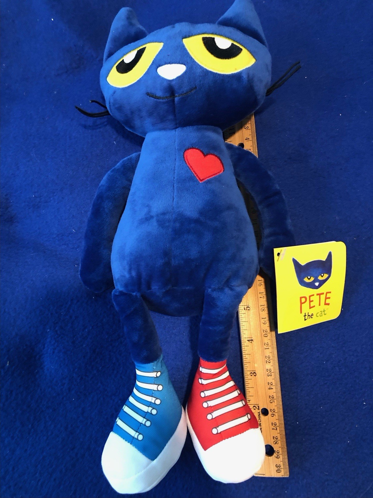 Lot Of 2 Kohls Cares Pete The Cat 14” Red Heart Plush One Red & One Blue Shoe