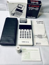 CANON TP-8 PALM PRINTER CALCULATOR W/ REFILL ROLL MANUAL NEW OPEN BOX