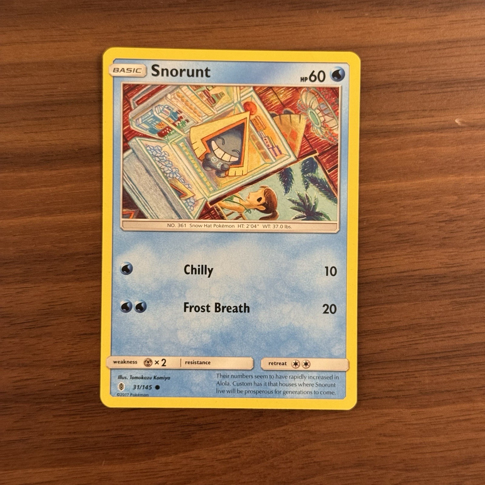 Snorunt 31/145 NM Guardians Rising Pokemon Card
