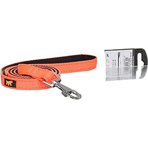 Hunde-Nylonleine Mit Halsband Ferplast Dual G, 1,2M, Schwarz, StrapazierfäHig-image