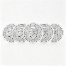 5pcs 2026 Great Britain Lion and Eagle 1 oz .999 Fine Silver Coin