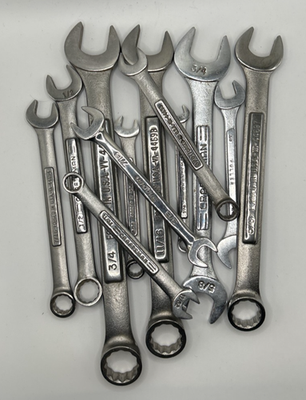 #ad 12 Multible Craftsman Combination Wrenchs 1 Fulleramp;1 Snap on $20.00