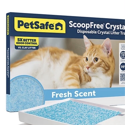PetSafe ScoopFree Self-Cleaning Crystal Litter Tray Fresh Scent PAC00-14229