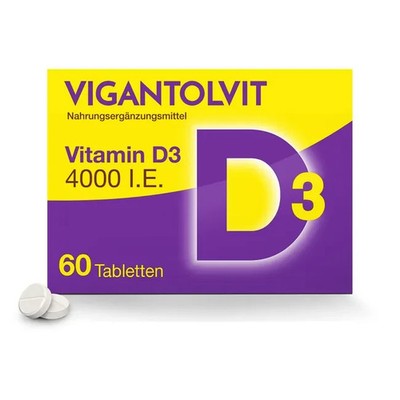 VIGANTOLVIT Vitamin D3 4000 I.E.  Tabletten, 60 St., PZN 18107141