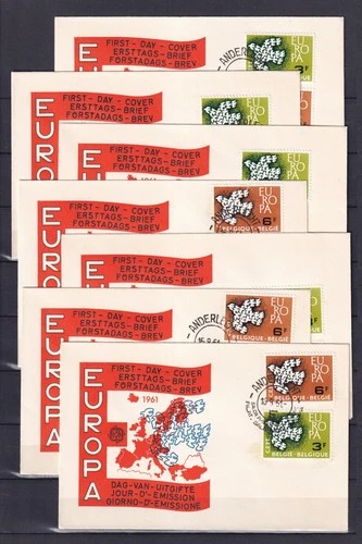 [LG78589] Belgium N°1193/1194FDC Cept First Day Cover COB € 21,00 MIX