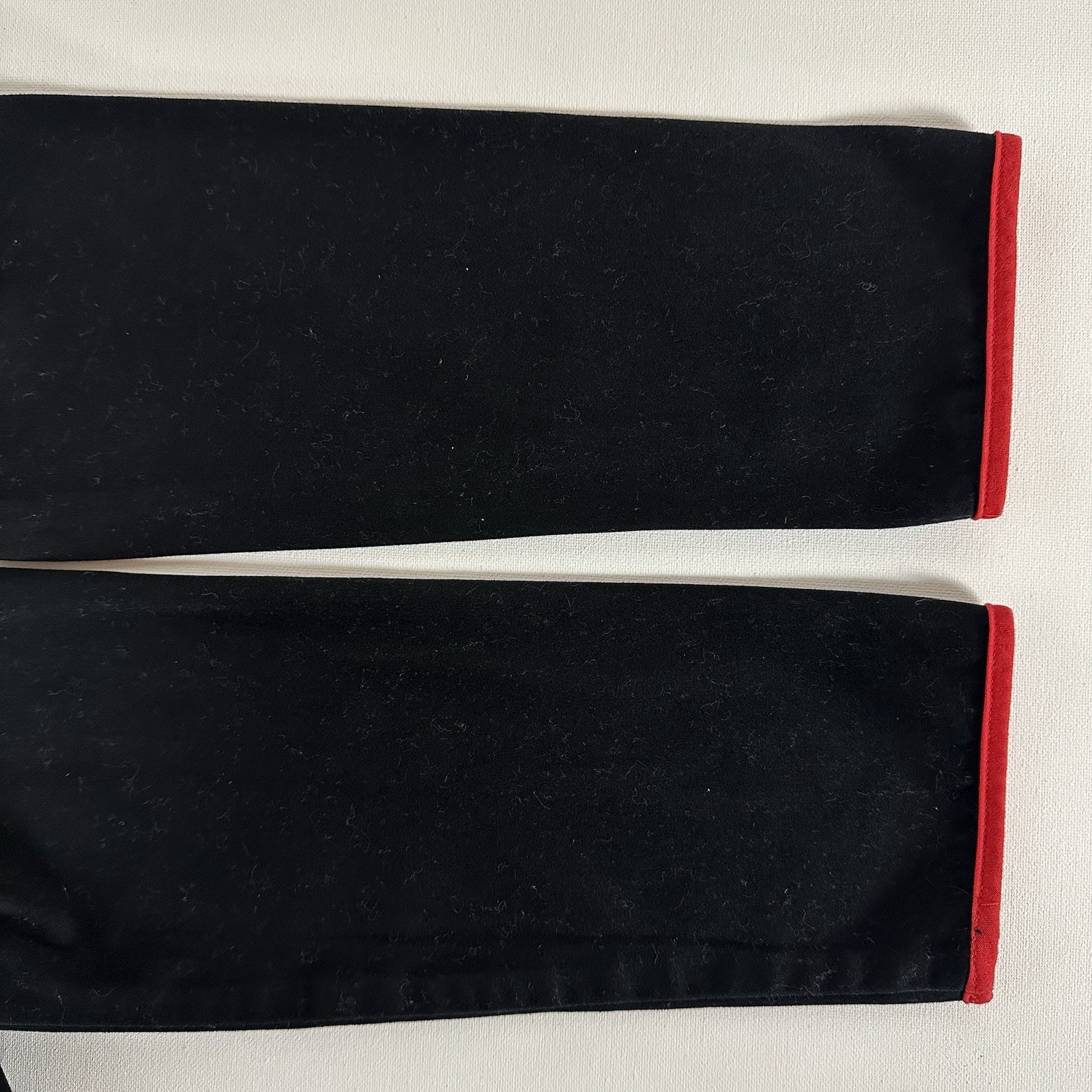 Ruby Red Black Blazer Jacket Red Trim Embroidered… - image 11