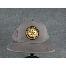 Cappello Rockstar Energy aperto snapback grigio tesa piatta logo toppa regolabile