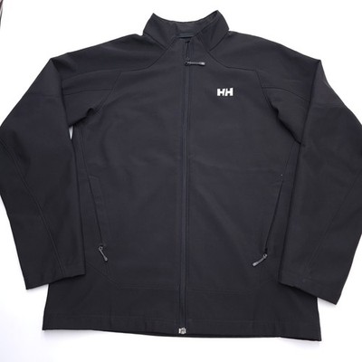 Helly Hansen Jacket Mens Size Large Black Softshell 
