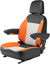 Universal Tractor Seat With Safety Belt Armrest For Zero Turn Mower Forklift