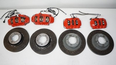 Porsche 992 4S Brake System Brake Disc Set Complete Red Steel