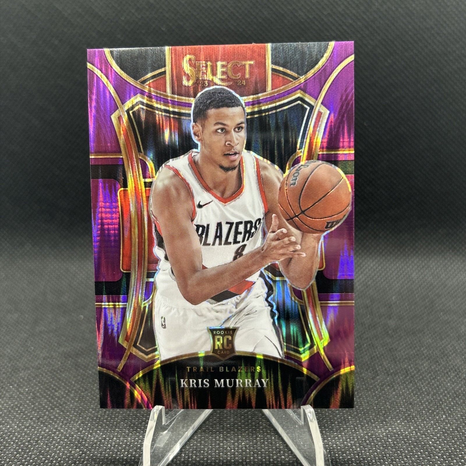 2023-24 Panini Select - Mezzanine Level Kris Murray #306 Purple Flash /175 (RC)