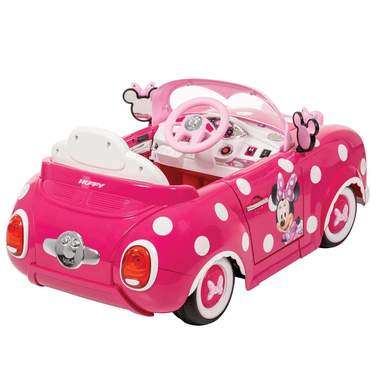 Huffy Minnie Mouse 6V Battery-Powered Ride-On Car for Kids Ages 3+