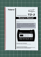Roland TD-3 — Manuale del proprietario Istruzioni per l'uso — 75 pagine — Made in USA