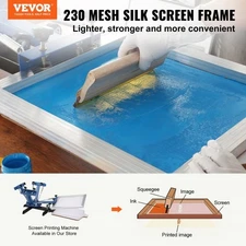 Screen Printing Kit, 2 Pieces Aluminum Silk Screen Printing Frames, 20x24inch Si