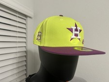 Houston Astros New Era Big League Sour Apple Edition Size 7 3/4 Cap New Fitted