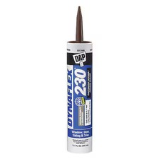 Dap 70798-18418 Acrylic Latex Elastomeric Sealant, 10 Oz, Cartridge, Brown,