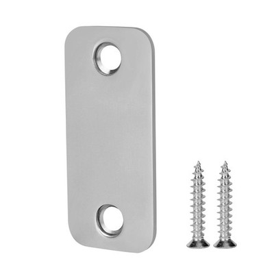 Door Edge Hole Filler Plate 1 x 2-1/4 , Deadbolt Cover Plate, Stainl