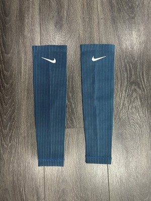 Nike Pro Elite Aeroswift Arm Sleeves Size Medium Aqua Blue/White