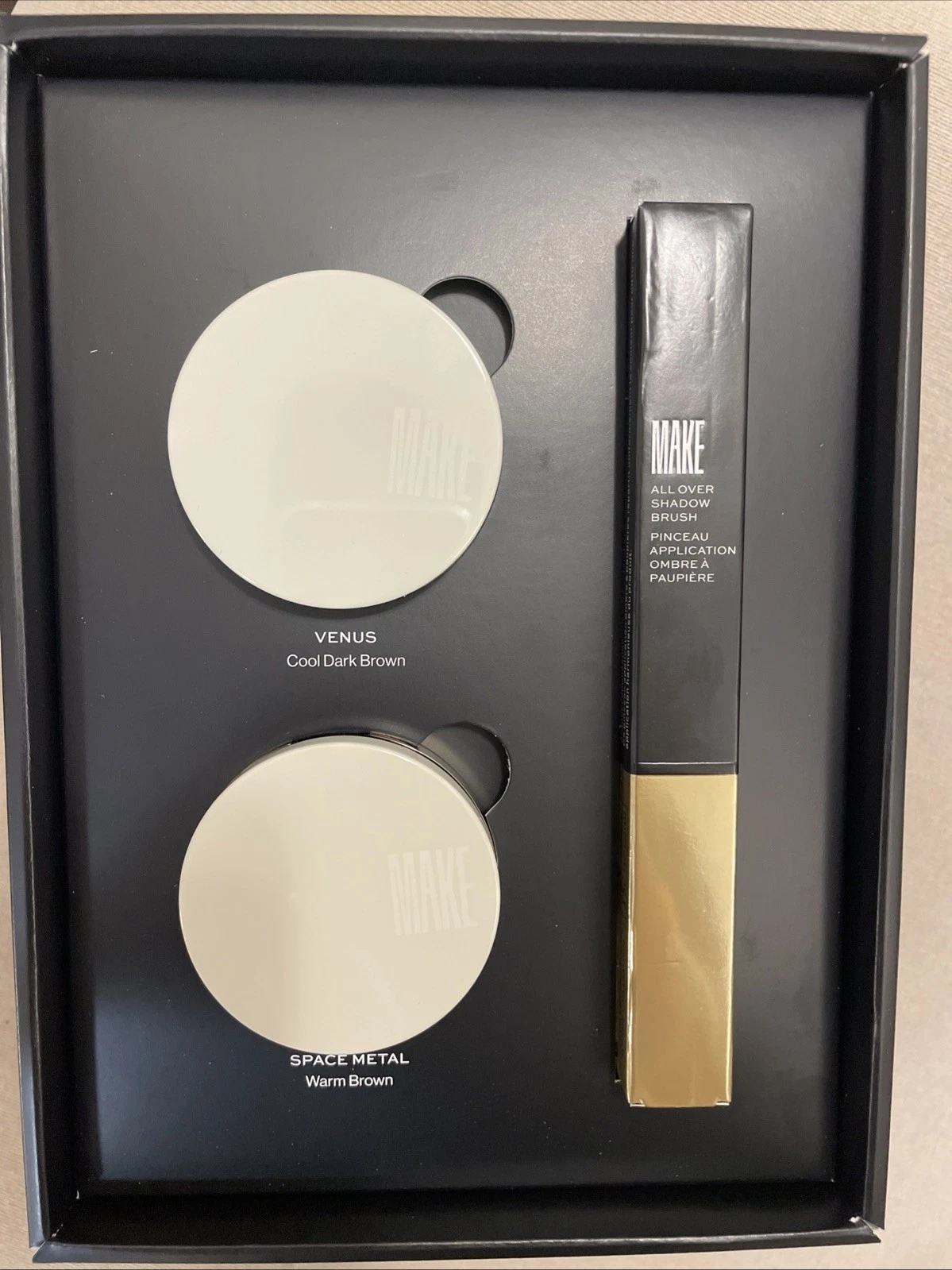 Make The Cocktail Hour Set Multi Chromatic Eyeshadow Duo + Brush NIB Retail $48