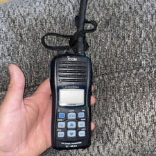 ICOM IC-M34 Floating Submersible VHF Marine Radio Transceiver No Battery