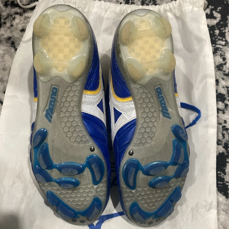 Copa Mizuno Wave Legend azul/blanco P1GA201901 - talla 9,5 EE. UU. - Imagen 2 de 4