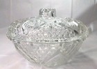 Vintage KIG Malaysia Clear Glass Hearts and Roses Decorative Bowl Lid Candy Dish — photo 9