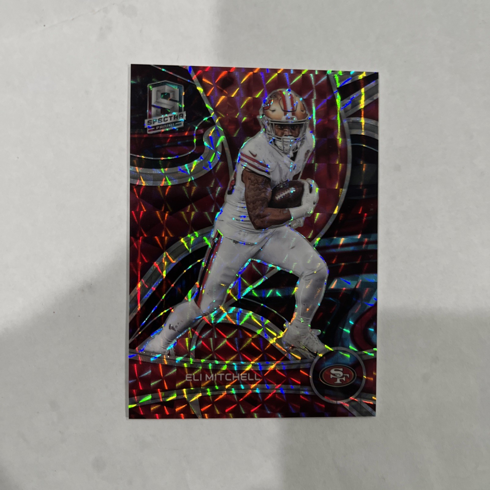2022 Panini Spectra - Elijah Mitchell #80 Interstellar Prizm /60