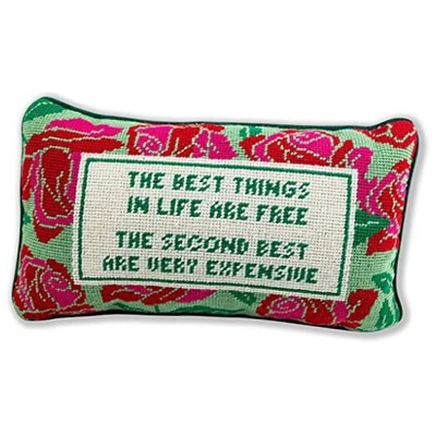  Handmade Needlepoint Decorative Throw Pillow - Expensive - 9'' x 15'' - Small 