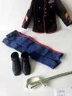 GI Joe Action Marine Dress Parade Clothing Set  Blue W/ Gold~Sword Plus!~~