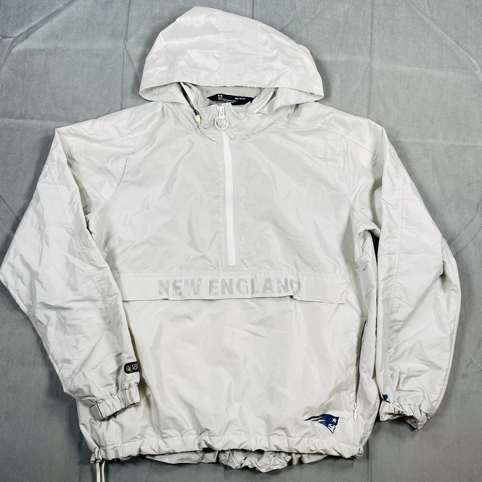 Under Armour New England Patriots Jacket Women's Size M 1/2 Zip Combine Auth - Image 2 of 4