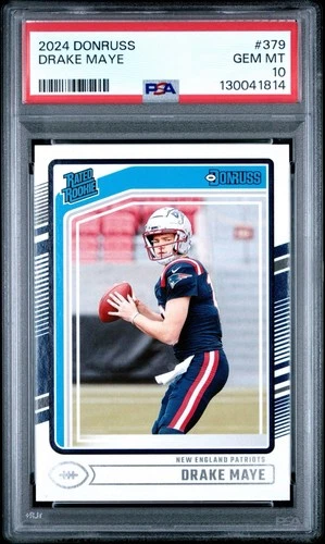 2024 Panini Donruss - Rated Rookie Drake Maye #379 (RC) PSA 10