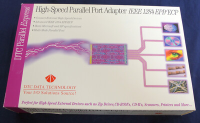 DTC Parallel Express ISA Parallel Port Card Vintage