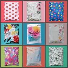 10x13 Poly Mailers Designer Self Adhesive Shipping Envelope Bags Choose design
