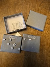 Sterling silver 18 karat gold plated cubic zirconia earring set