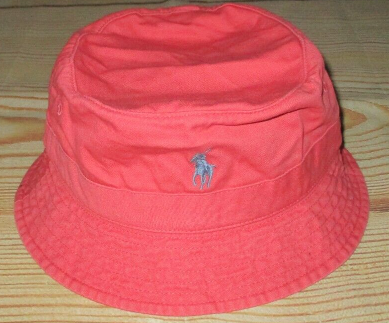 CAPPELLO UOMO POLO RALPH LAUREN PONY CORAL BUCKET TAGLIA L XL