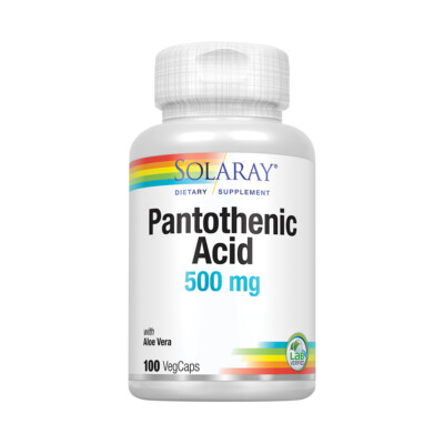 Solaray Pantothenic Acid 500mg | 100 VegCaps