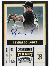 Reynaldo Lopez 2017 Contenders Rookie Championship Ticket Autograph #5 /49 Sox