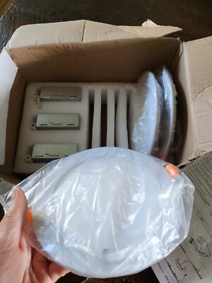 Lot of 3 ~ 12W Slim LED Panel Light Recessed Ceiling Down Lights Round White