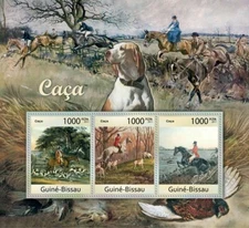 Guinea 2011 MNH - Hunting, Dogs & Horses. Y&T 4067-4069, Mi 5677-5679
