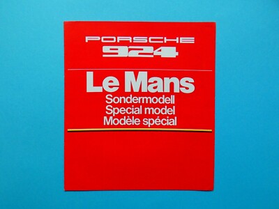 Prospekt / Katalog / Broschüre - Porsche 924 - Le Mans