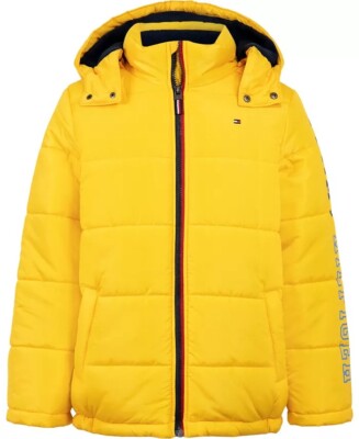 Tommy Hilfiger WARM YELLOW Little Boys Classic Logo Puffer