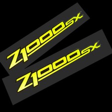 Z1000SX Z 1000 SX green & black REFLECTIVE stickers  decals graphics x 2 170 mm