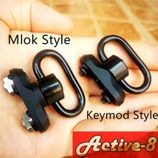 M-LOK/Keymod Standard QD Sling Adapter Swivel Rail Mount Kit(QD Swivel Included)