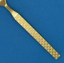 VS VINERS OF SHEFFIELD VS23 GOLD ELECTROPLATED FLATWARE BASKETWEAVE HANDL CHOICE