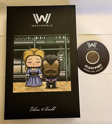Westworld Dolores & Arnold w/ Maze & Collectible Pin - Loot Crate Special - NEW 