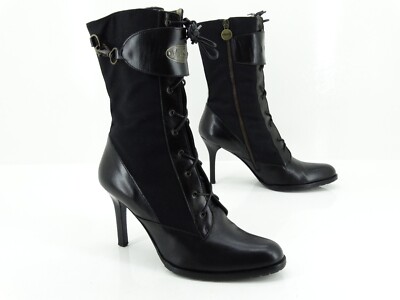 Versace Versus Schuhe Damen Stiefeletten Boots Winter stiefel Gr 38 schwarz