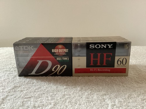 Lot de 4 cassettes audio Sony HF60 et TDK D90