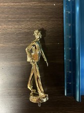 Vintage Metal Trophy Topper Business Men Trop...