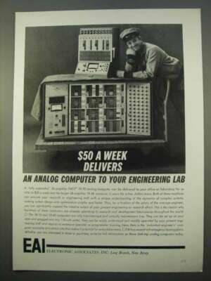 1963 Electronic Associates Ad - PACE TR-48 Computer